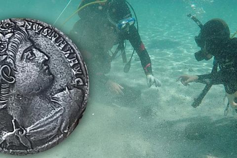 Die Münzen sollen aus der Antike stammen