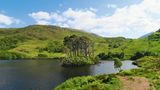 Harry Potter-Drehort Loch Eilt: Eine kliene Insel in einem See