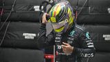 Er musste bei der Siegesfeier zuschauen: Rekordweltmeister Lewis Hamilton schaffte es im Qualifying nicht ins Q3, musste sich mitz dem zehnten Startplatz zufrieden geben. Am Ende reichte es nur für Platz 7.