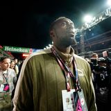 Auch der schnellste Mann der Welt schaute zu: Usain Bolt am Rande des Tracks