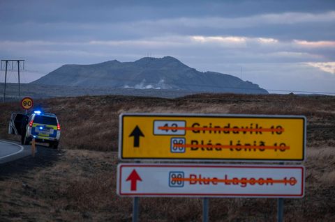 Wegen des drohenden Vulkanausbruchs wurden etliche Menschen in Island evakuiert