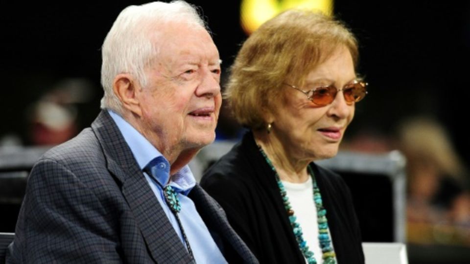 Ex-US-Präsident Jimmy Carter und seine Frau Rosalynn 2018 in Atlanta