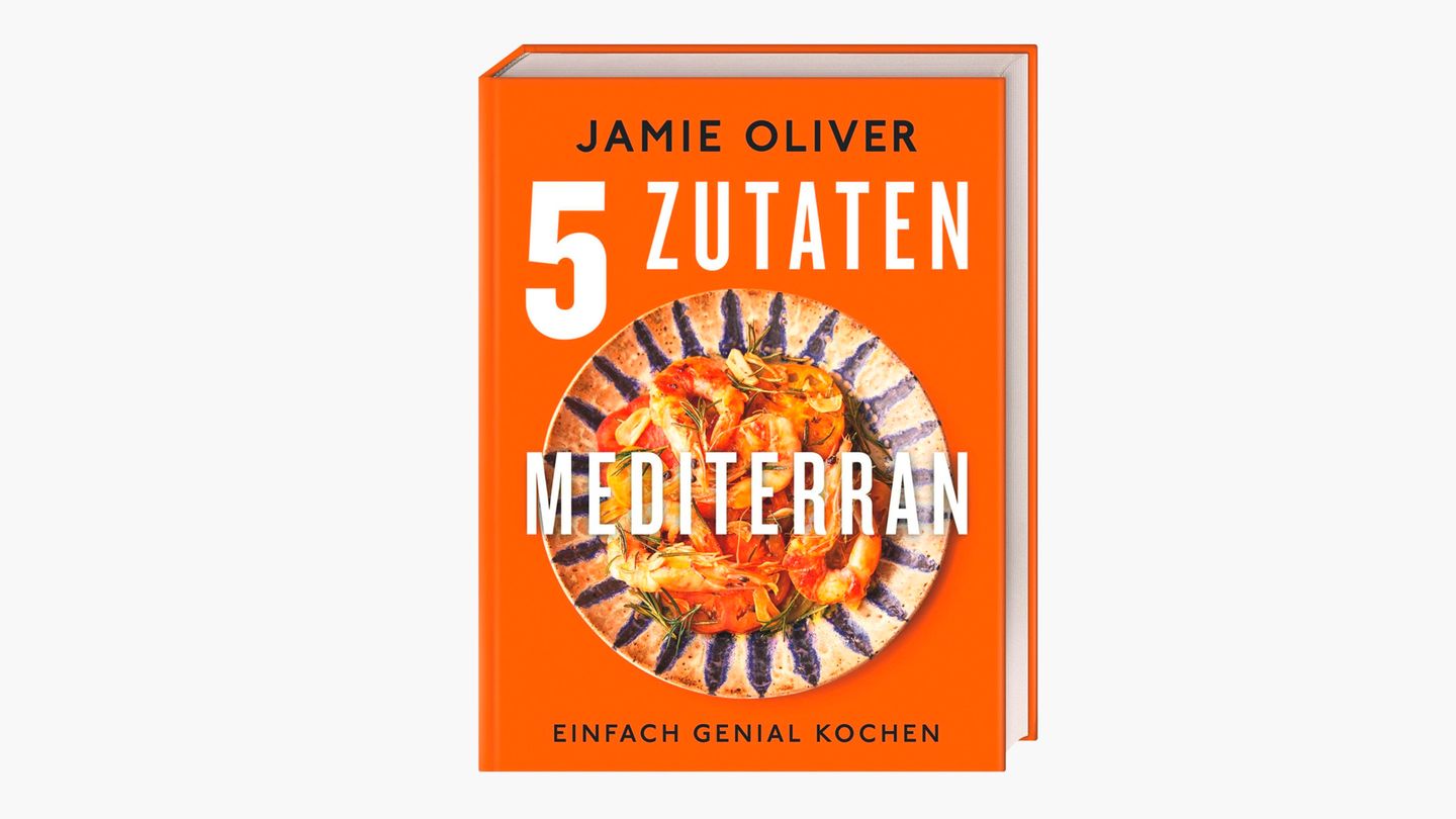 "5 Zutaten Mediterran" von Jamie Oliver Buchcover: Kochbuch: 5 Zutaten Mediterran