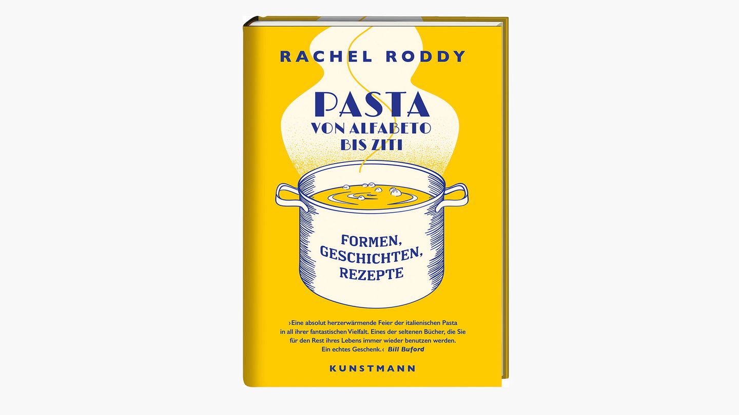 "Pasta von Alfabeto bis Ziti" von Rachel Roddy Buchcover: Kochbuch: Pasta von Alfabeto bis Ziti