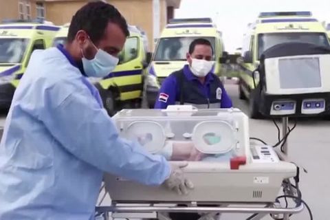 Video: Frühgeborene Babys aus Gaza sicher in Ägypten eingetroffen