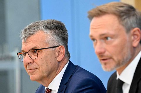 Staatssekretär Werner Gatzer und Bundesfinanzminister Christian Lindner