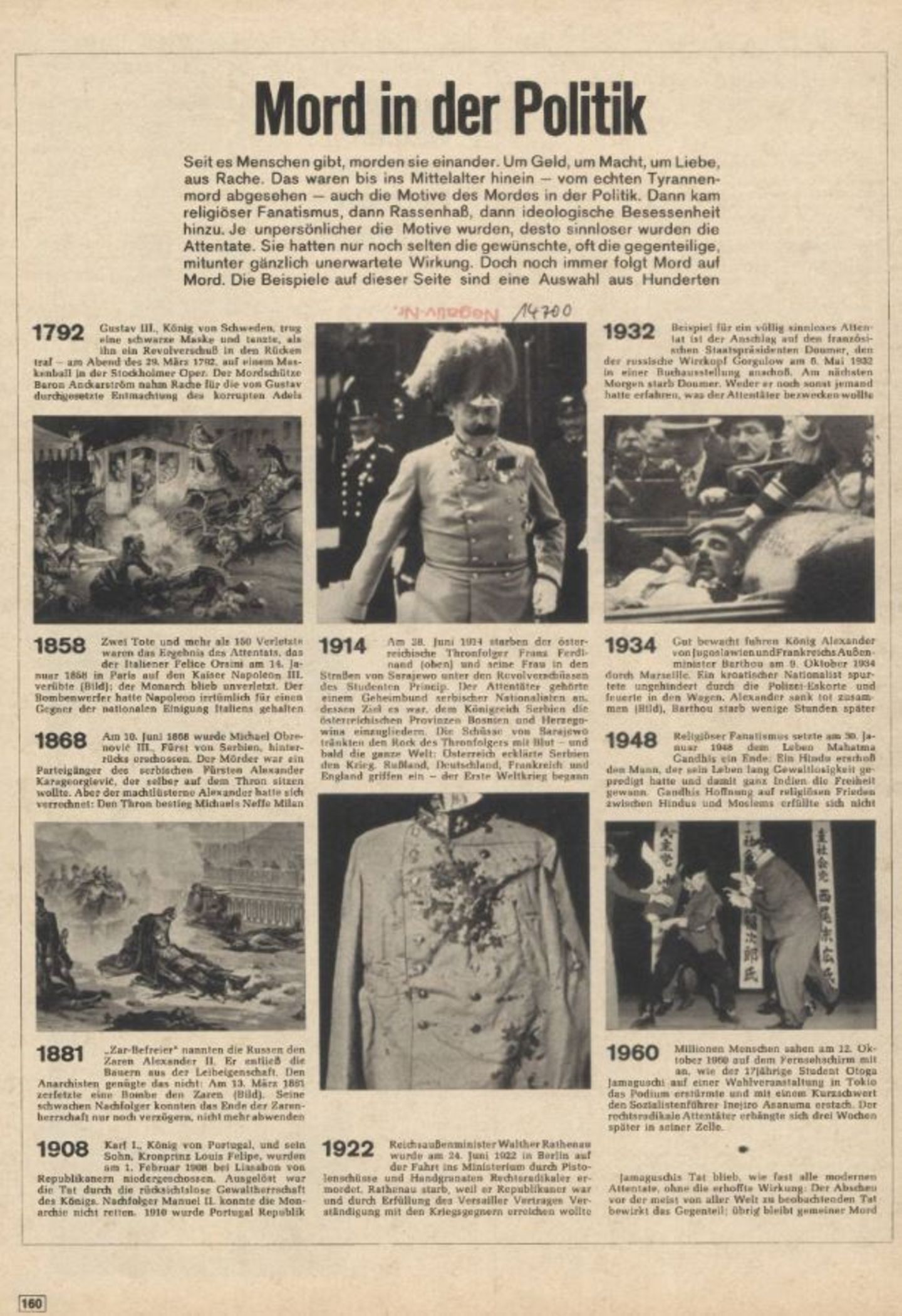 stern 1963 zum Attentat auf John F. Kennedy (JFK)