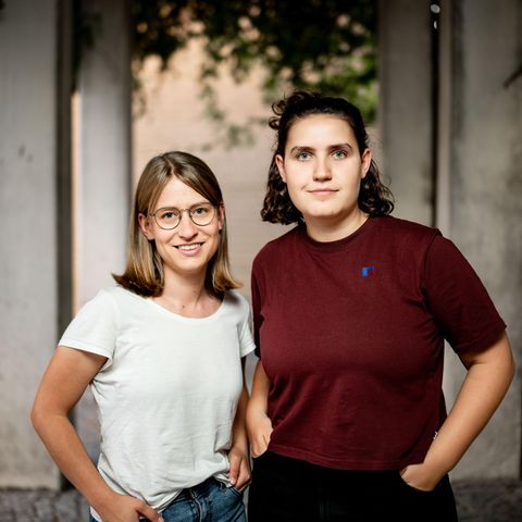 Die beiden neuen Vorsitzenden der Grünen-Jugend, Svenja Appuhn (links) und Katharina Stolla