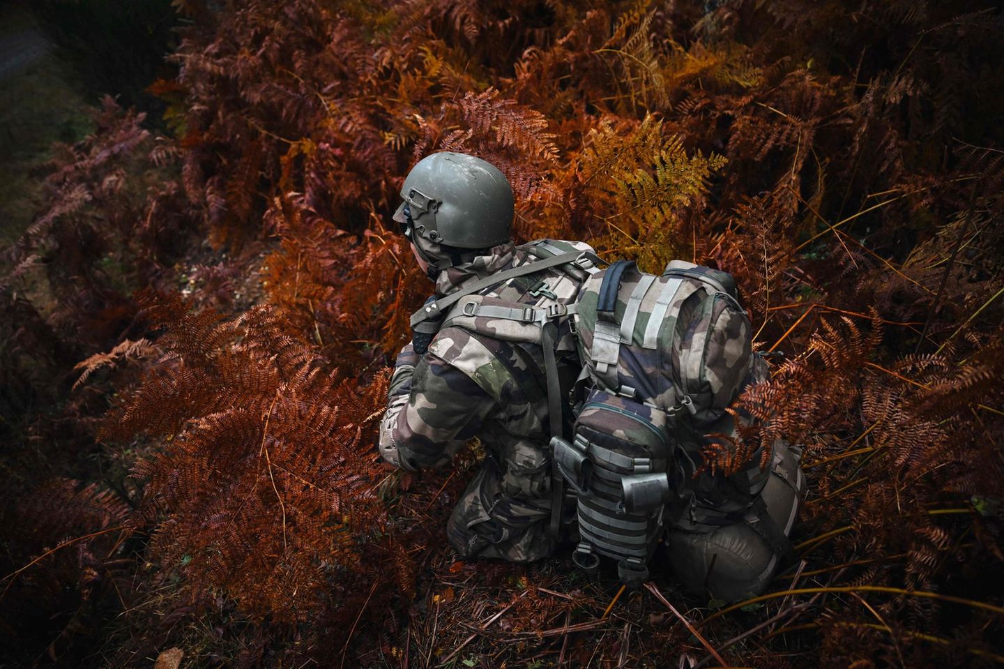 Ukrainischer Schütze im Training