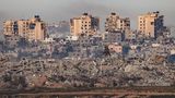 Die zerbombte "Skyline" des Gazastreifens am 22. November von der südisraelischen Grenze aus aufgenommen