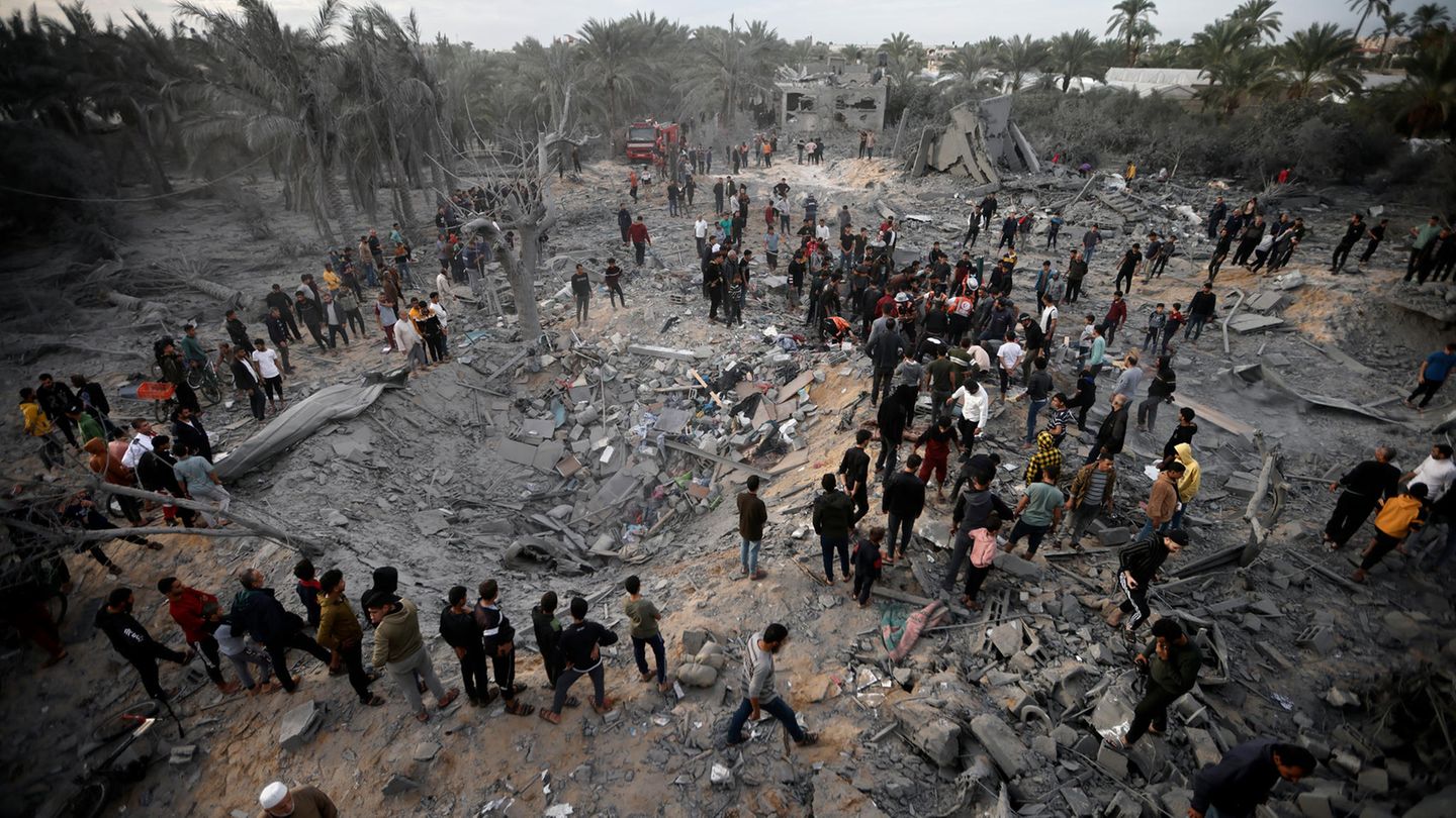 Auch in Südgaza haben Israels Gegenangriffe nach dem Hamas-Überfall Schäden hinterlassen – wie hier in Chan Yunis