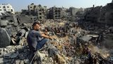 Zerstörungen, die ein israelischer Luftangriff in Dschabalia im nördlichen Gazastreifen verursacht hat
