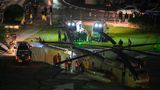 Ein Hubschrauber mit von der Hamas freigelassenen Geiseln landet auf dem Schneider Children's Medical Center in Petach Tikwa