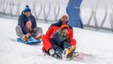 Für eine vergnügliche Schlittenfahrt reichte der Schnee in Oberwiesenthal jedenfalls schon