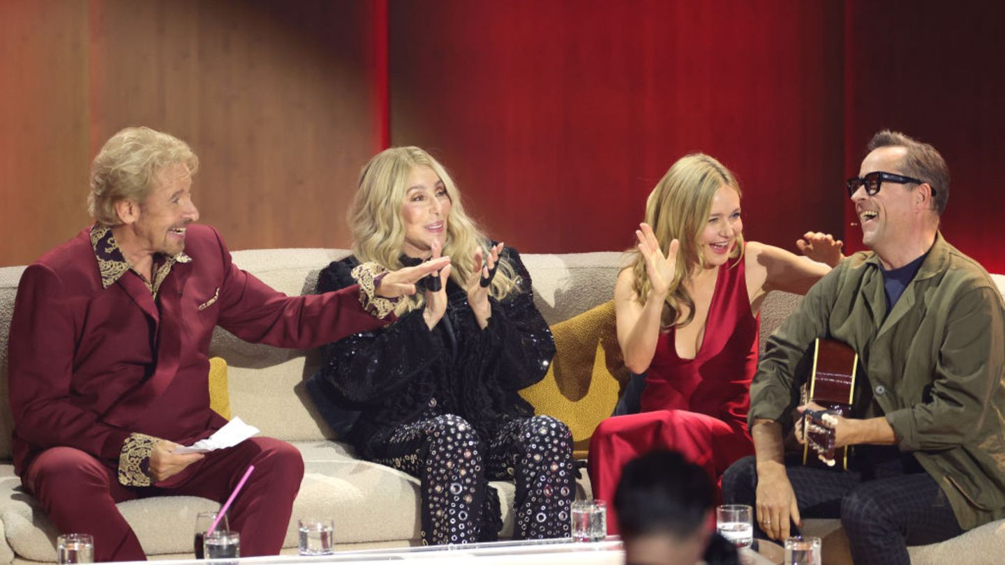 Wetten Dass Thomas Gottschalk  Cher  Stefanie Stappenbeck Jan Josef Liefers