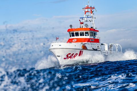 Ein Schiff der Seenotrettung, die Retter waren am Wochenende im Wattenmeer im Einsatz