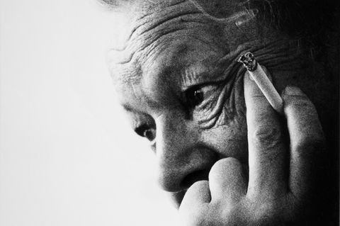 Zu dem ersten sozialdemokratischen Bundeskanzler Willy Brandt hatte Müller einen besonders guten Draht, er bezeichnete ihn einmal als "meinen Helden". Auch nach dessen Rücktritt blieb er dem Politiker verbunden. Diese Aufnahme entstand 1977.