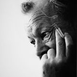 Zu dem ersten sozialdemokratischen Bundeskanzler Willy Brandt hatte Müller einen besonders guten Draht, er bezeichnete ihn einmal als "meinen Helden". Auch nach dessen Rücktritt blieb er dem Politiker verbunden. Diese Aufnahme entstand 1977.