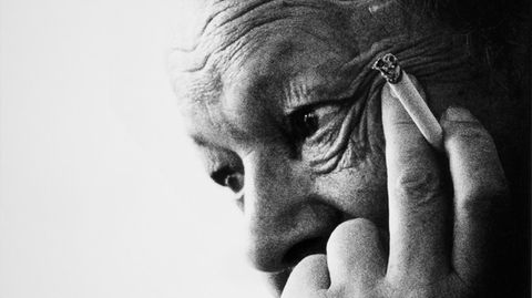 Zu dem ersten sozialdemokratischen Bundeskanzler Willy Brandt hatte Müller einen besonders guten Draht, er bezeichnete ihn einmal als "meinen Helden". Auch nach dessen Rücktritt blieb er dem Politiker verbunden. Diese Aufnahme entstand 1977.