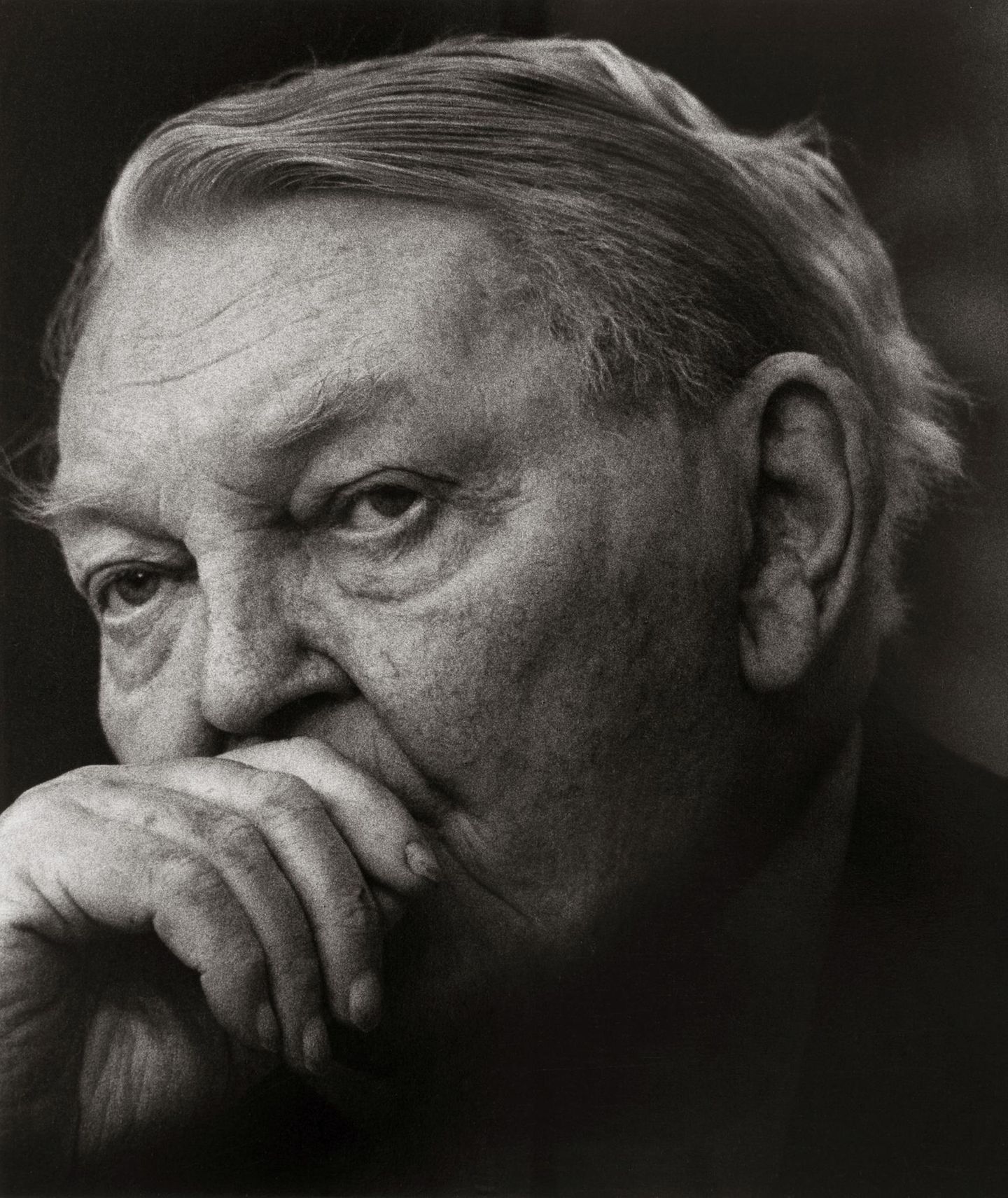 Dieses Porträt des zweiten Kanzlers Ludwig Erhard entstand 1976 - zehn Jahre nach seinem Abgang und ein Jahr vor seinem Tod.