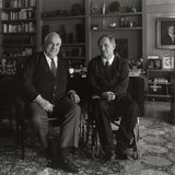 Helmut Kohl mit seinem Wunschnachfolger Wolfgang Schäuble im Januar 1997 im Arbeitszimmer des Bundeskanzlers.