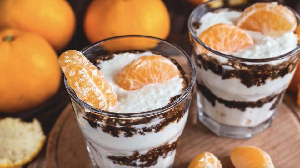 Dessert für Weihnachten: Mandarinen-Spekulatius-Quark-Creme | STERN.de