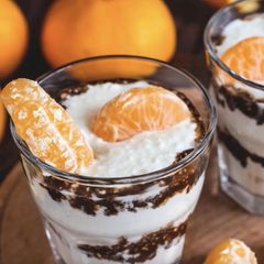 Beliebtes Rezept: Dessert zum Weihnachtsfest: Creme aus Mandarinen, Spekulatius und Quark