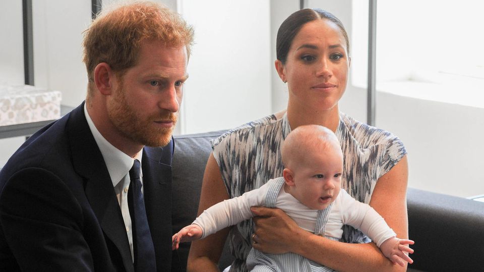 Prinz Harry und Herzogin Meghan mit ihrem Sohn Archie im September 2019