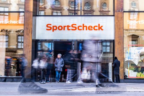 Die SportScheck-Filiale in München (Archivbild): Alle Filialen arbeiten vorerst ganz normal weiter