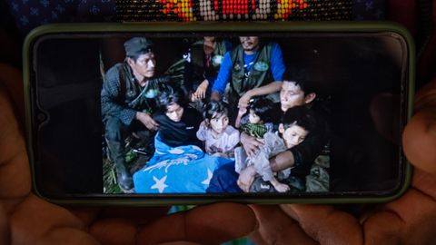 ein Screenshot der geretteten Kinder