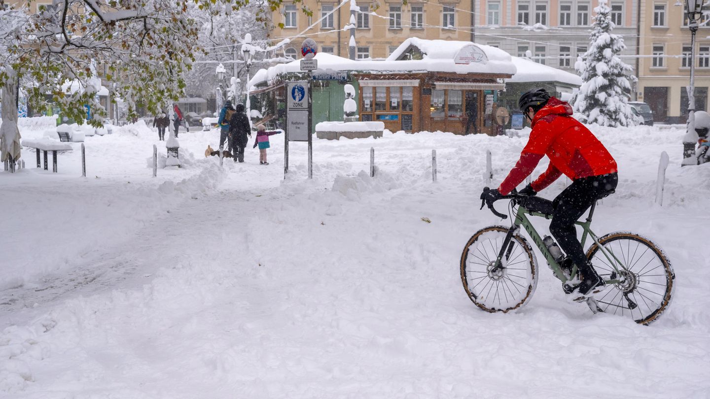 Schneechaos in Süddeutschland
