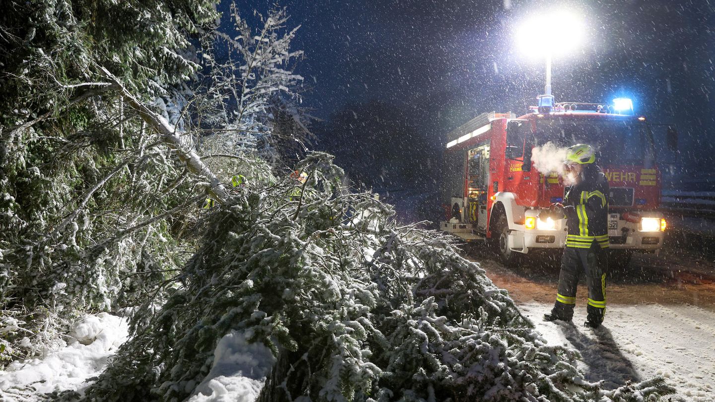 Schneechaos in Süddeutschland