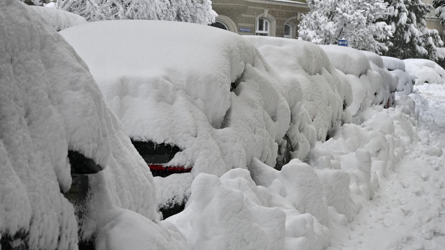 Schneechaos in Süddeutschland