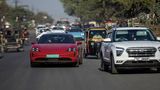 Mit dem Porsche Taycan von Mumbai nach Hyderabad