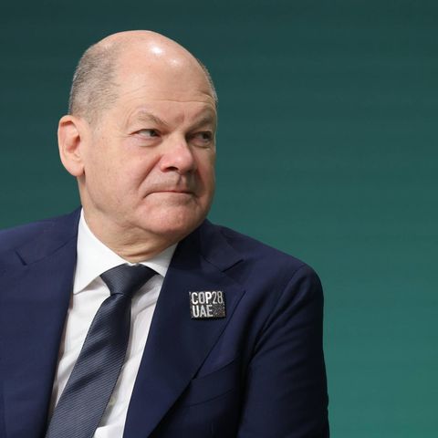 Kanzler Olaf Scholz bei der Weltklimakonferenz in Dubai