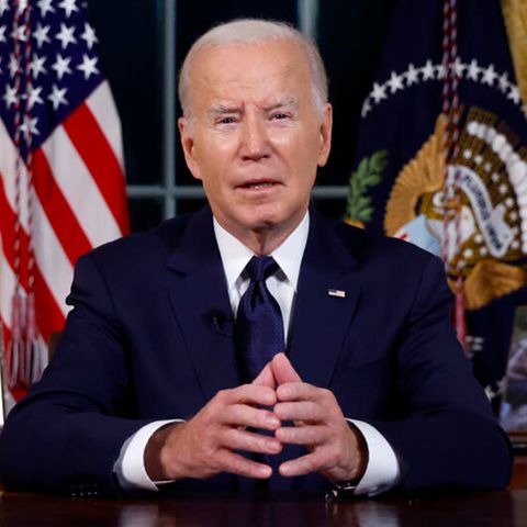 US-Präsident Joe Biden spricht im Oval Office des Weißen Hauses über die Kriege in Nahost und der Ukraine