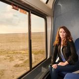 Leah Hazlett im California Zephyr