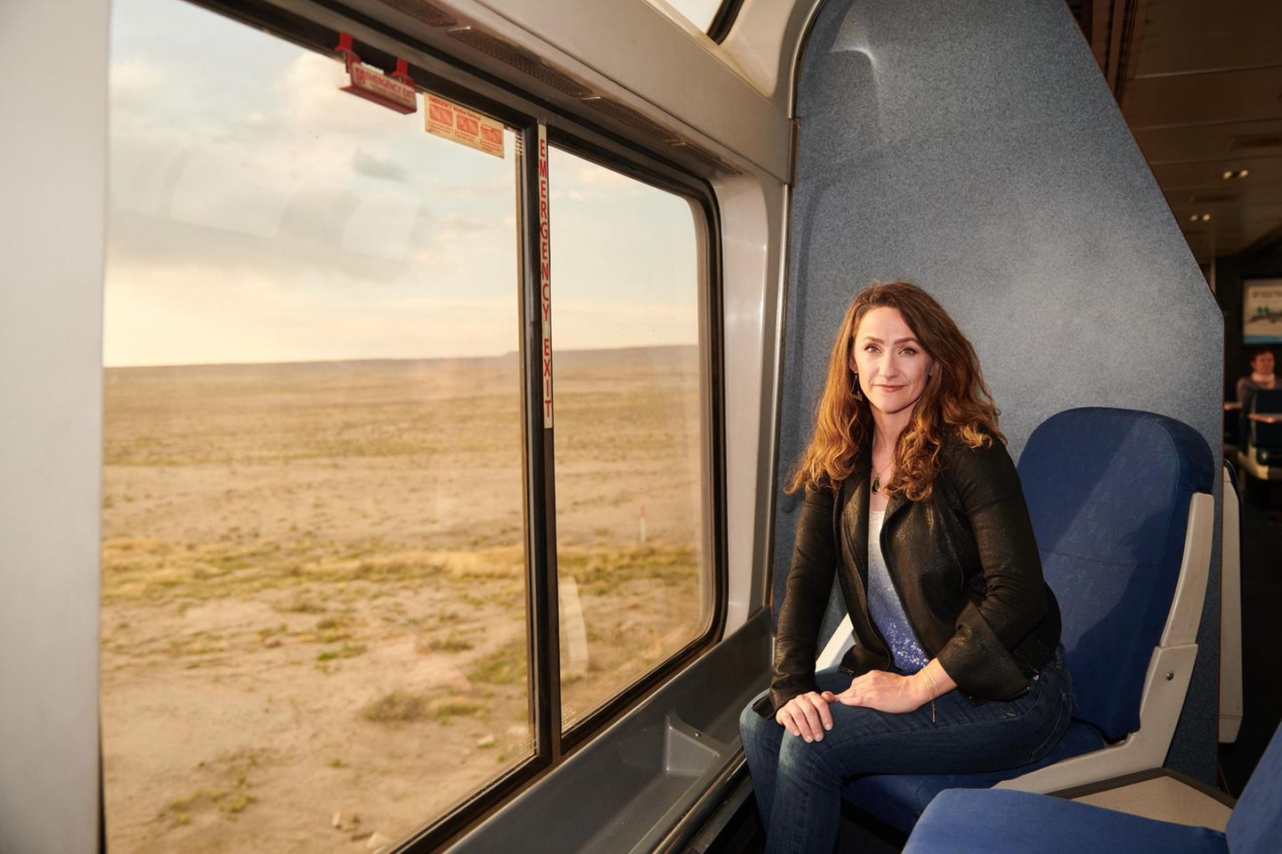 Leah Hazlett im California Zephyr