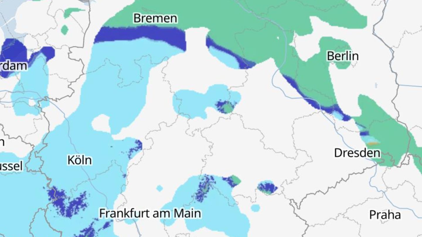 Winter in Deutschland: Diese Karten zeigen, wo heute mit Schnee und Eisregen zu rechnen ist