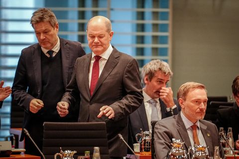 Robert Habeck, Olaf Scholz und Christian Lindner