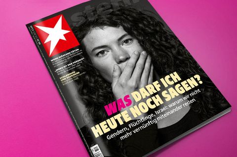 Stern Titelbild: Eine junge Frau hält sich die Hand vor den Mund