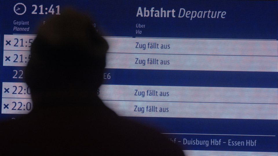 Platz 8: Bahnstreik