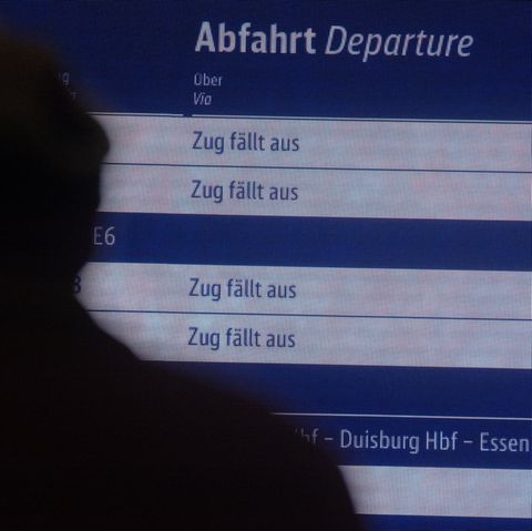 Platz 8: Bahnstreik