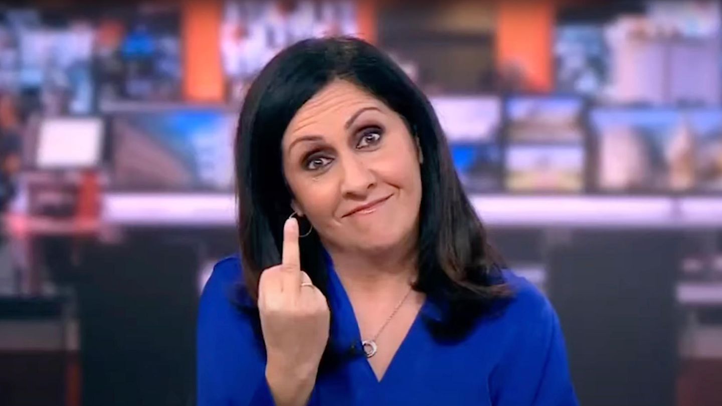 BBC-Moderatorin Maryam Moshiri zeigt Mittelfinger und entschuldigt