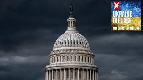 Sturmwolken verdunkeln den Himmel über dem US-Kapitol (Archivbild)