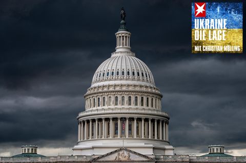 Sturmwolken verdunkeln den Himmel über dem US-Kapitol (Archivbild)