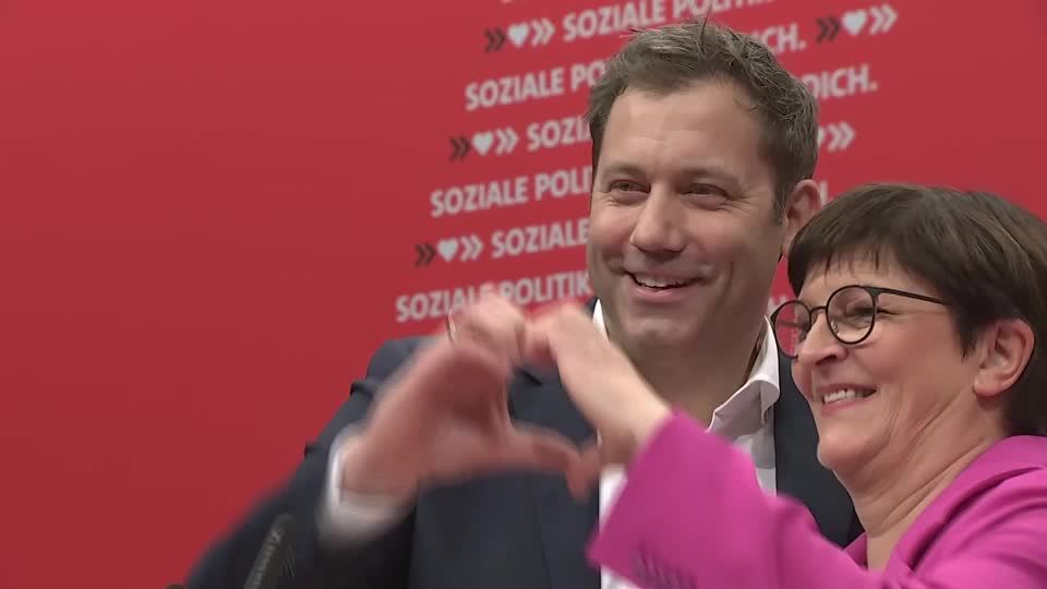 Video: SPD-Parteitag bestätigt Klingbeil und Esken als Parteivorsitzende