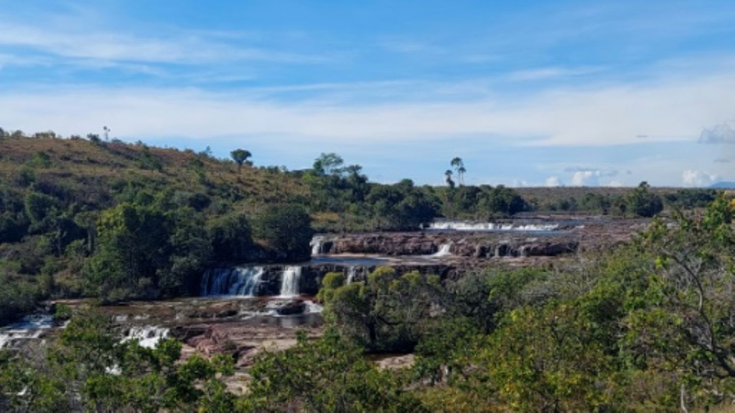 Der Ireng an der Grenze zwischen Brasilien und Guyana