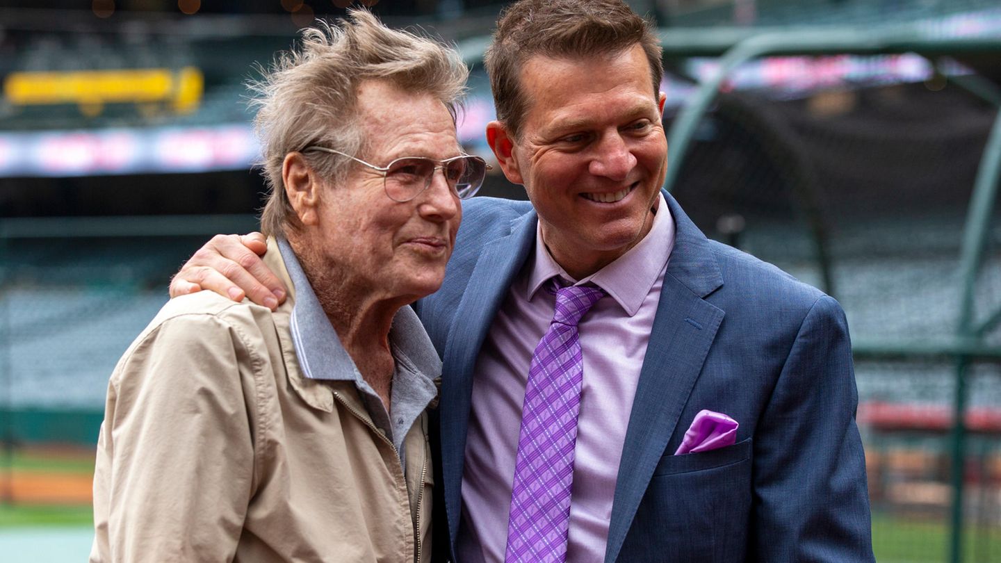 Ryan O'Neal mit seinem Sohn Patrick.