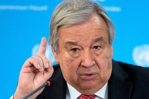 António Guterres spricht während eines Besuchs im UN-Büro in Nairobi